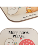 Mr. & Mrs. Panda Glasuntersetzer Gespenst  Prost  Design mit Spruch in Weiß