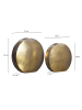 FineBuy Vase in Gold / Aluminium / 35x14x34
