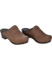 Sanita Comfortwear Clog "Original-Sonja Textured Oil Op" in Braun