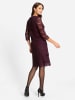 WITT WEIDEN Spitzen-Kleid in burgund