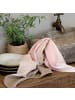 Chic Antique Geschirrtuch AIX Breite Streifen Rosa Latte