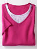 Sieh an! 2-in-1-Shirt in fuchsia