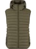 Urban Classics Urban Classics Basic Light Weigh Vest With Hood in darkolive