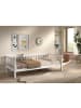 58 aufm Kessel BODENBETT Kapua 90x200 umbaubar zum Tagesbett Kiefer Massivholz Weiß