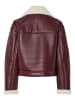 Pieces Kunstlederjacke in Tawny Port