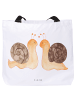 Mr. & Mrs. Panda Damen Schultertasche Schnecken Liebe ohne Spruch in Weiß