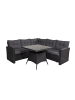 ebuy24 Loungeset Watford (2-teilig) Schwarz 1 x 1 cm