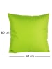 JACK 1x Outdoor Kissenhülle 60x60cm Uni in Grün