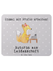 Mr. & Mrs. Panda Mouse Pad Autorin Leidenschaft mit Spruch in Grau Pastell