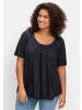 sheego T-Shirt in tiefblau
