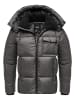 Humy Winterjacke mit Kapuze in Grau