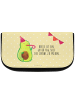 Mr. & Mrs. Panda Organizer Avocado Party mit Spruch in Gelb Pastell