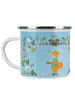 Mr. & Mrs. Panda Emaille Tasse Fuchs Keksdose ohne Spruch in Eisblau