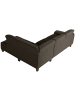 58 aufm Kessel ECKSOFA mit Ottomane rechts Kaylil Flachgewebe braun