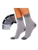 H.I.S Basicsocken in grau-schwarz, dunkelgrau-schwarz, rot-schwarz