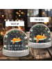 Mr. & Mrs. Panda Weihnachts Schneekugel Fuchs Sterne mit Spruch in Kreidetafel
