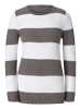 WITT WEIDEN Pullover in grau-weiß