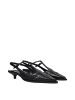 Miu Miu Schwarz Leder Mittel Absatz Pumps