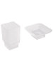 Beliani 6-tlg Badaccessoires Set RIOHACHA in Silber
