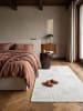 KADIMA DESIGN ERESMA Teppichläufer Creme 80x300 Geometrisch Polyester Wohnzimmer in Creme