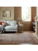KADIMA DESIGN Teppich Kurzflor Herati Muster Persisch, Wohnzimmer in Multicolor-Rosa