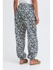 PULZ Jeans Freizeithose PZJILL Relaxed fit in Navy Off White Flower Printed