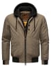 STONE HARBOUR Bomberjacke Hoobo in Stone Brown