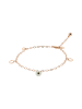 IZIA Women Chain Anklet in Rose Gold Green
