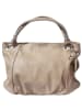 Florence Florence Schultertasche, Henkeltasche Leder helltaupe, braun ca. 42cm
