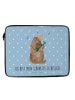 Mr. & Mrs. Panda Laptop Tasche Bär Lied mit Spruch in Blau Pastell