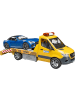 bruder Spielzeugauto 02675 MB Sprinter Autotransporter und Spielzeugauto Roadster