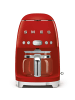 Smeg Kaffeemaschine 50's Retro Style in Rot