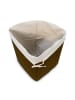 relaxdays 2 x Eckwäschekorb in Braun - (B)49,5 x (H)65 x (T)37 cm