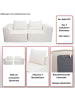 MCW 2er-Sofa O54, Hellgrau