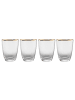 Butlers Butlers Wasserglas GOLDEN TWENTIES 4er-Set in Durchsichtig