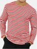 Normani Outdoor Sports Marine Seemanns Langarm Shirt Sankt Petersburg in Rot/Weiß