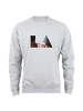 Cotton Prime® Sweatshirt Skyline  Los Angeles - Weltenbummler Kollektion in Grau-Melange