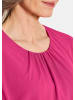 GOLDNER Kurzgröße:  Elegante Bluse aus Chiffon in pink