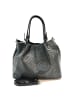Florence Leder Handtasche, Umhängetasche Florence Tasche schwarz ca. 31cm