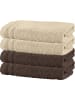 Erwin Müller Frottier Duschtuch 4er-Pack Heidelberg in beige-braun