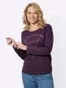 Sieh an! Sweatshirt in aubergine-violett