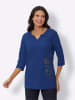 Sieh an! Longshirt in royalblau
