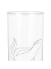 Mr. & Mrs. Panda Wasserglas Stinktier Yoga ohne Spruch in Transparent