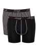 Sloggi Boxershort 2er Pack in Schwarz/Dunkelgrau