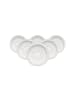Villeroy & Boch 6er Set Espressountertassen Gray Pearl ø 13 cm in weiß
