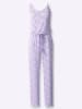 Heine Jumpsuit in lavendel-ecru-bedruckt