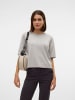 Vero Moda Strickpullover in Light Grey Melange