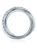 Lulu & Jane Ring aus Messing mit Zirkonia in silber
