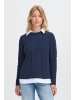 Oxmo Strickpullover OXFSANVI PU 1 in Blau