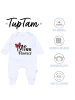 TupTam Baby Unisex Strampler-Set mit Aufdruck Spruch 2-tlg in weiß/bordeaux